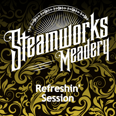Steamworks Refreshin' Session beer Label Full Size