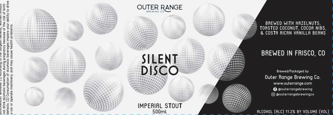 Outer Range Silent Disco beer Label Full Size