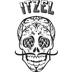Itzel WHISH YOU WERE CITRA beer Label Full Size