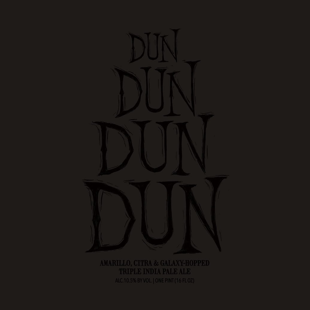 Hop Butcher for the World Dun Dun Dun Dun beer Label Full Size
