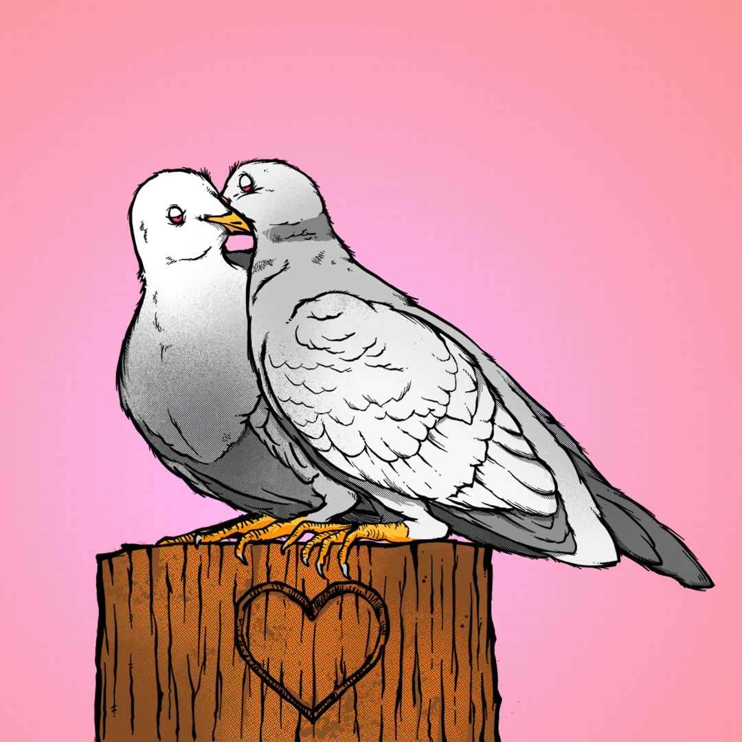 Tripping Animals Dove's In Love beer Label Full Size