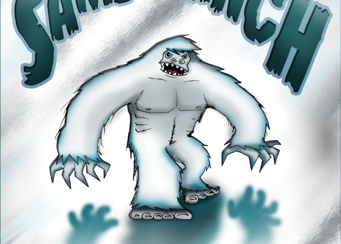 3 Stars Samsquanch on Simcoe beer Label Full Size