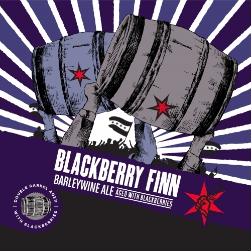 Revolution Blackberry Finn beer Label Full Size