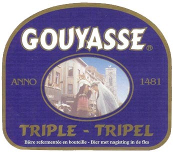 Gouyasse Tripel beer Label Full Size