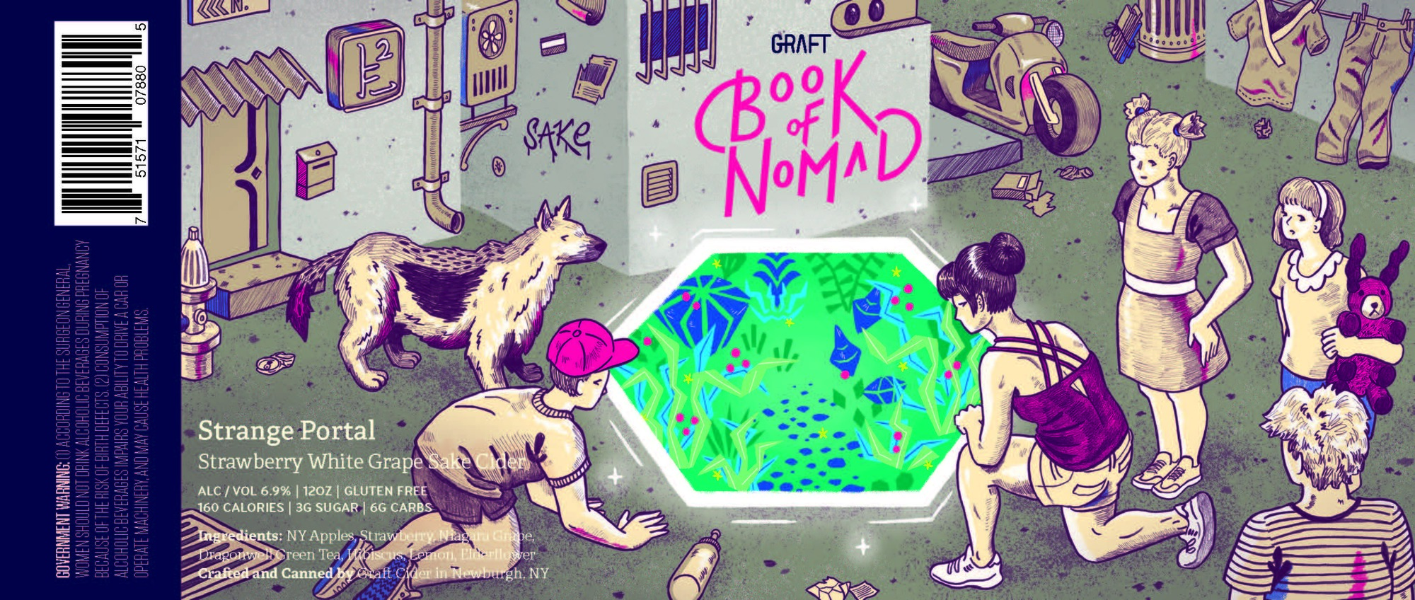 Graft Strange Portal | Book of Nomad beer Label Full Size