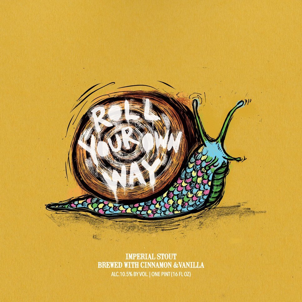 Hop Butcher for the World Roll Your Own Way beer Label Full Size