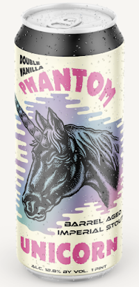 Pipeworks Vanilla Phantom Unicorn beer Label Full Size