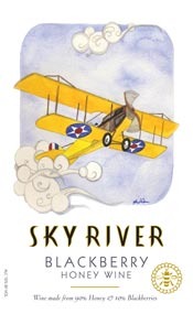 Sky River Blackberry Honey Wine beer Label Full Size