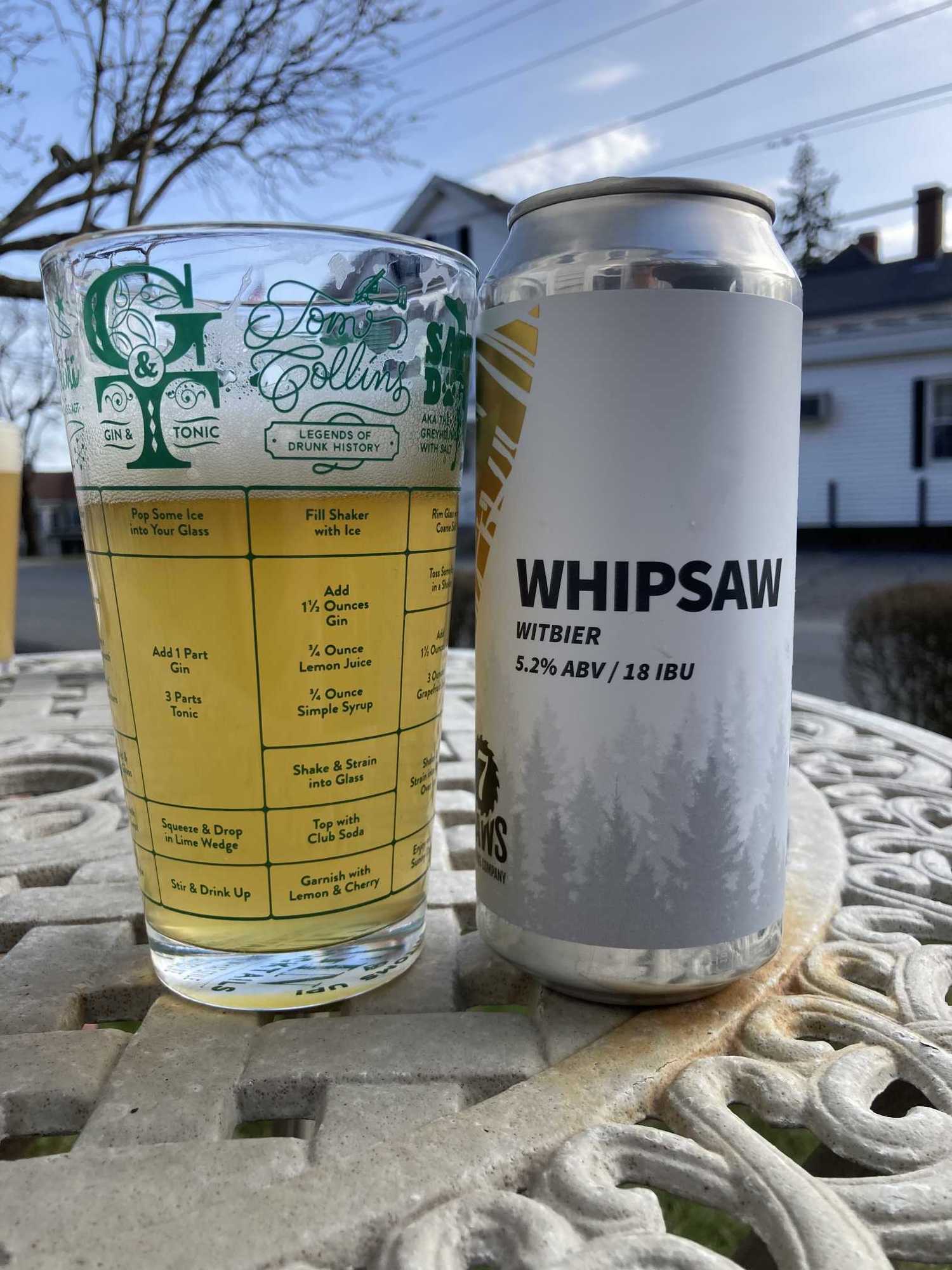 seven Whipsaw beer Label Full Size