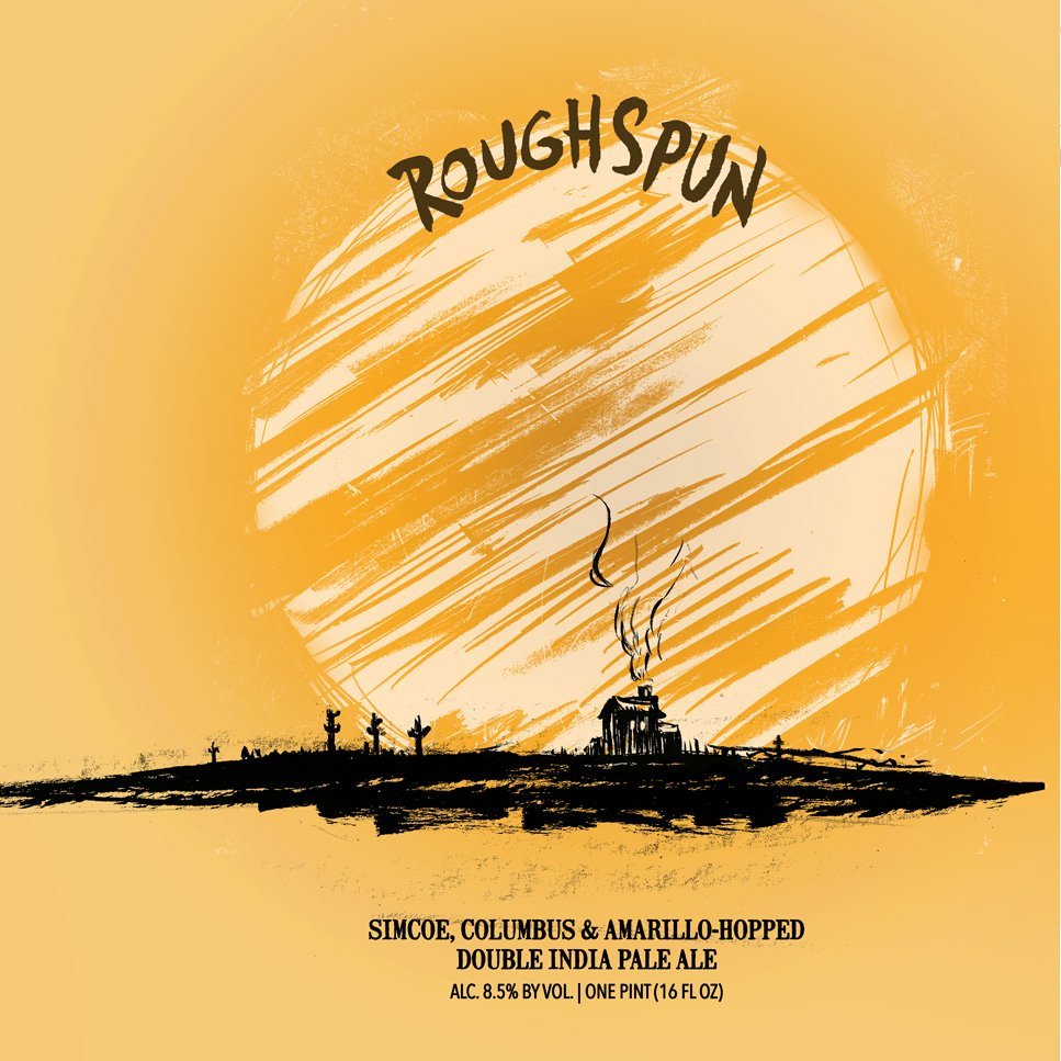 Hop Butcher for the World Roughspun beer Label Full Size