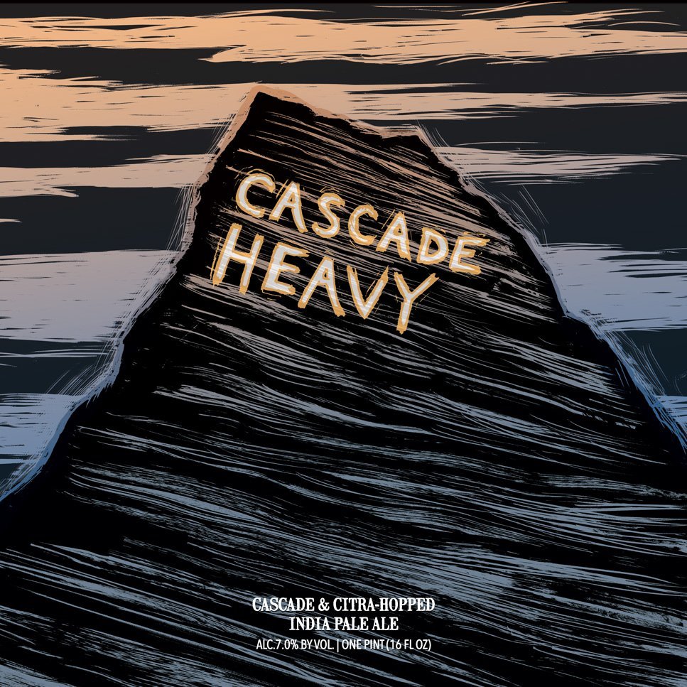 Hop Butcher for the World Cascade Heavy beer Label Full Size