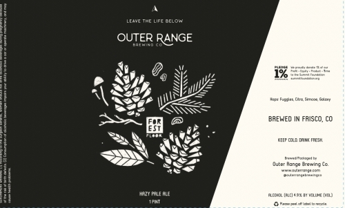 Outer Range Forest Floor beer Label Full Size