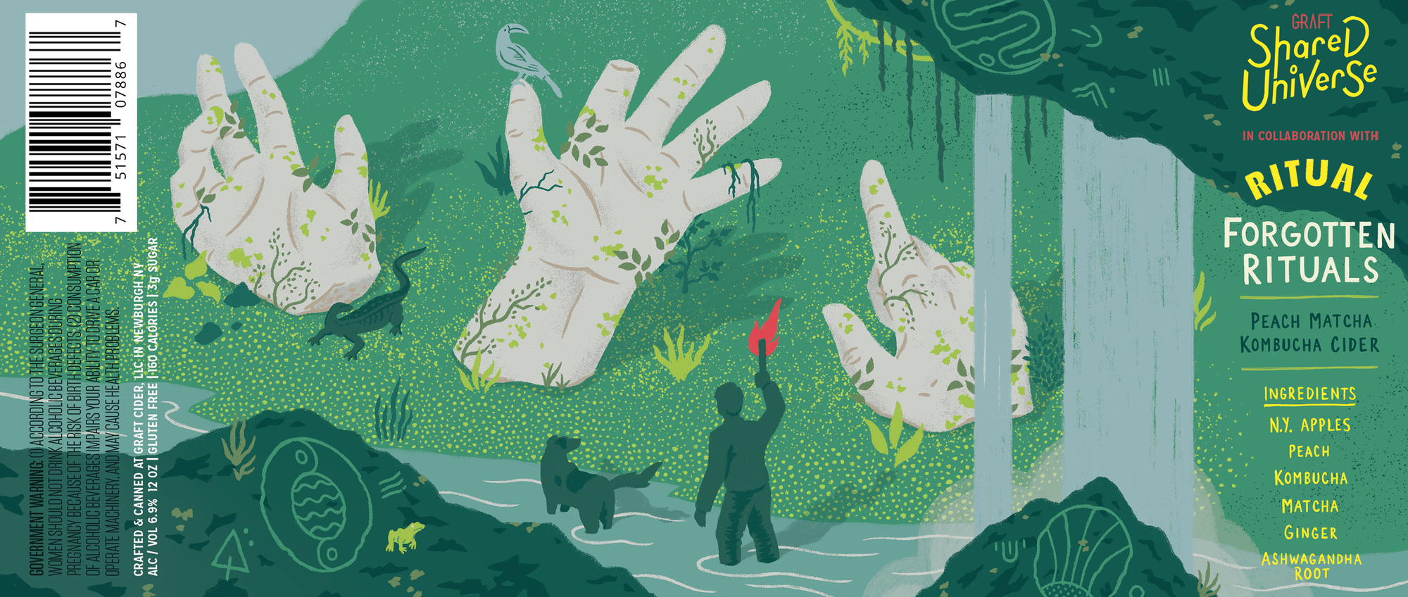 Graft Forgotten Rituals | Shared Universe beer Label Full Size