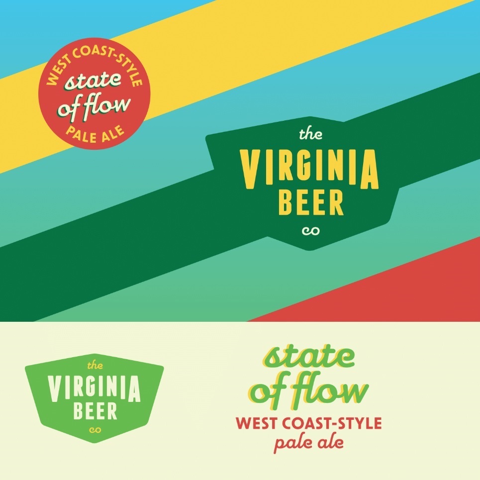 Virginia Beer Co. state of flow beer Label Full Size