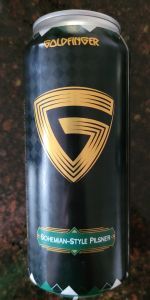 Goldfinger Bohemian Pilsner beer Label Full Size