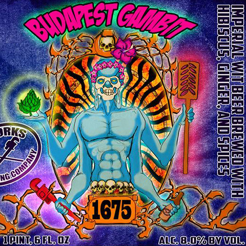 Pipeworks Budapest Gambit beer Label Full Size