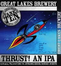 Great Lakes Thrust! An IPA beer Label Full Size