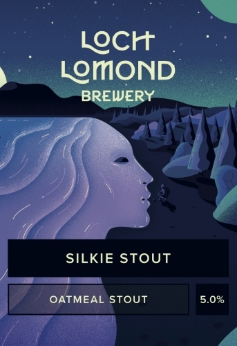 Loch Lomond Brewery Silkie Stout beer Label Full Size