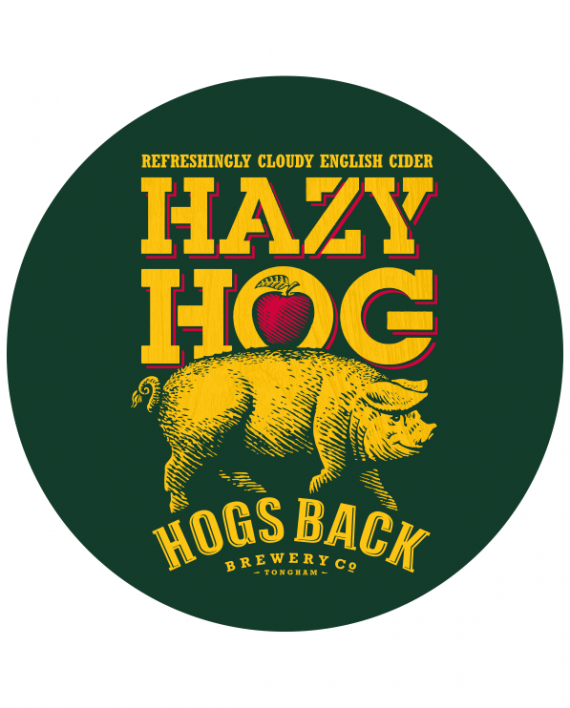 Hogs Back Hazy Hog Cider beer Label Full Size