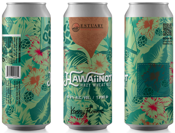 Estuary Hawaiinot beer Label Full Size