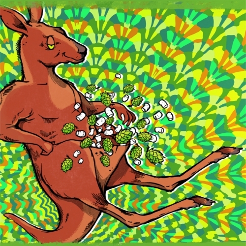 Tripping Animals + Equilibrium Trippin Loose beer Label Full Size