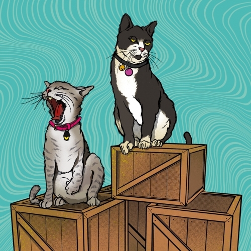 Tripping Animals + Grimm Bodega Cats beer Label Full Size