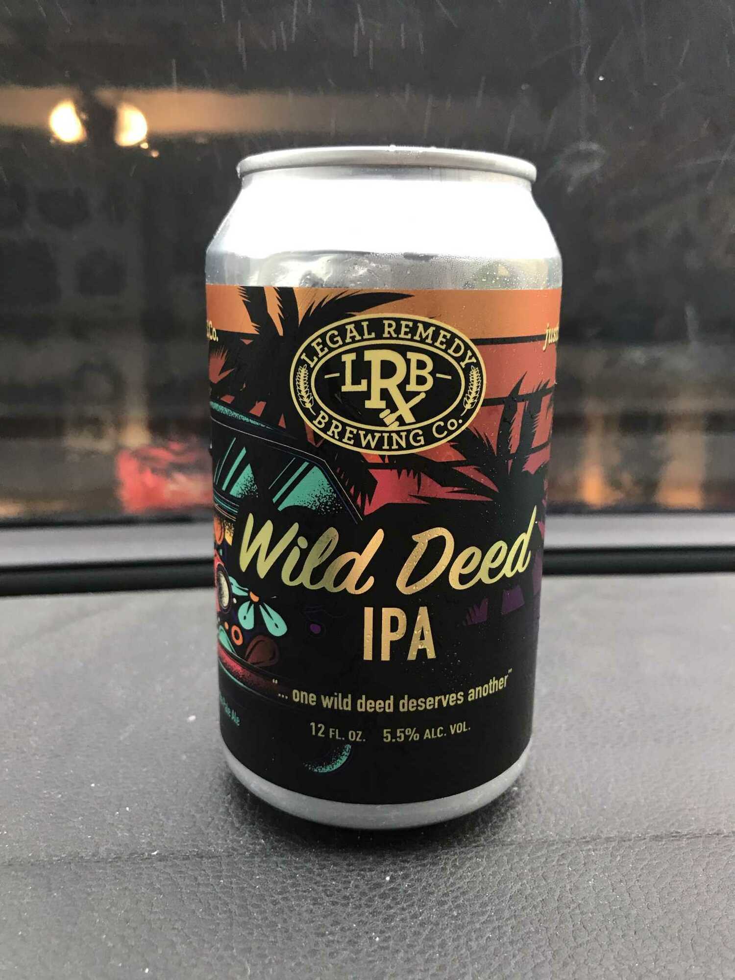 Legal Remedy Wild Deed beer Label Full Size