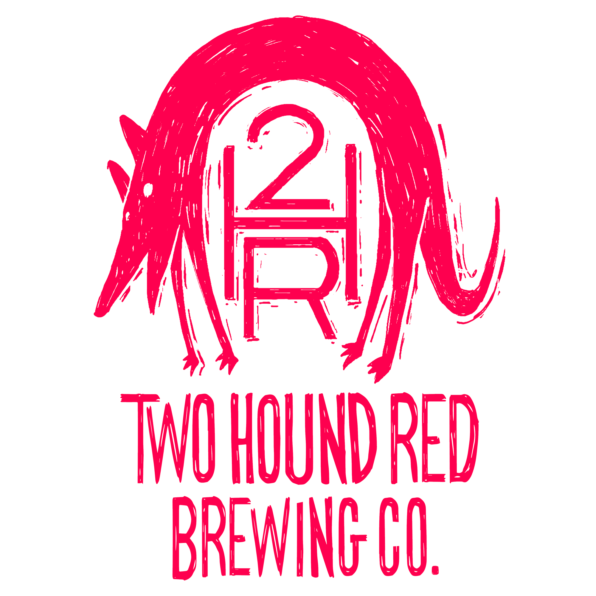 Two Hound Red Oktoberfest beer Label Full Size