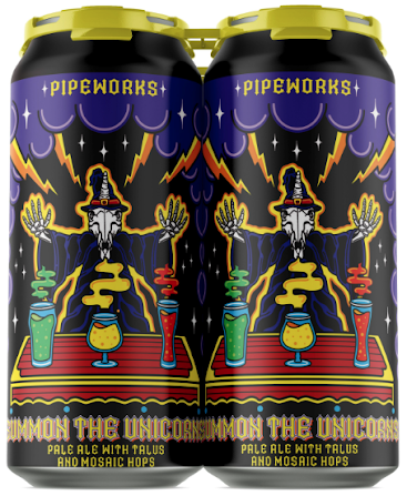Pipeworks Summon The Unicorns beer Label Full Size