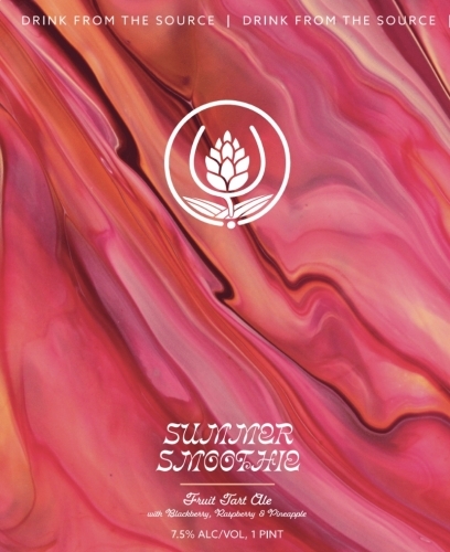 Source Summer Smoothie beer Label Full Size