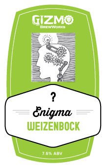 Gizmo Enigma Weizenbock beer Label Full Size