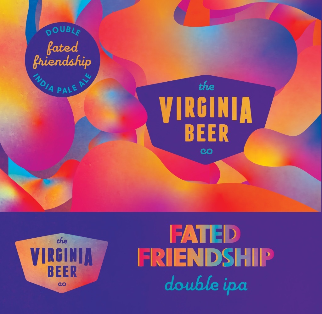 Virginia Beer Co. Fated Friendship beer Label Full Size