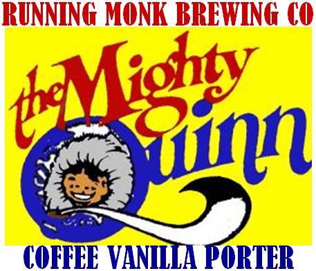 Running Monk The Mighty Quinn beer Label Full Size