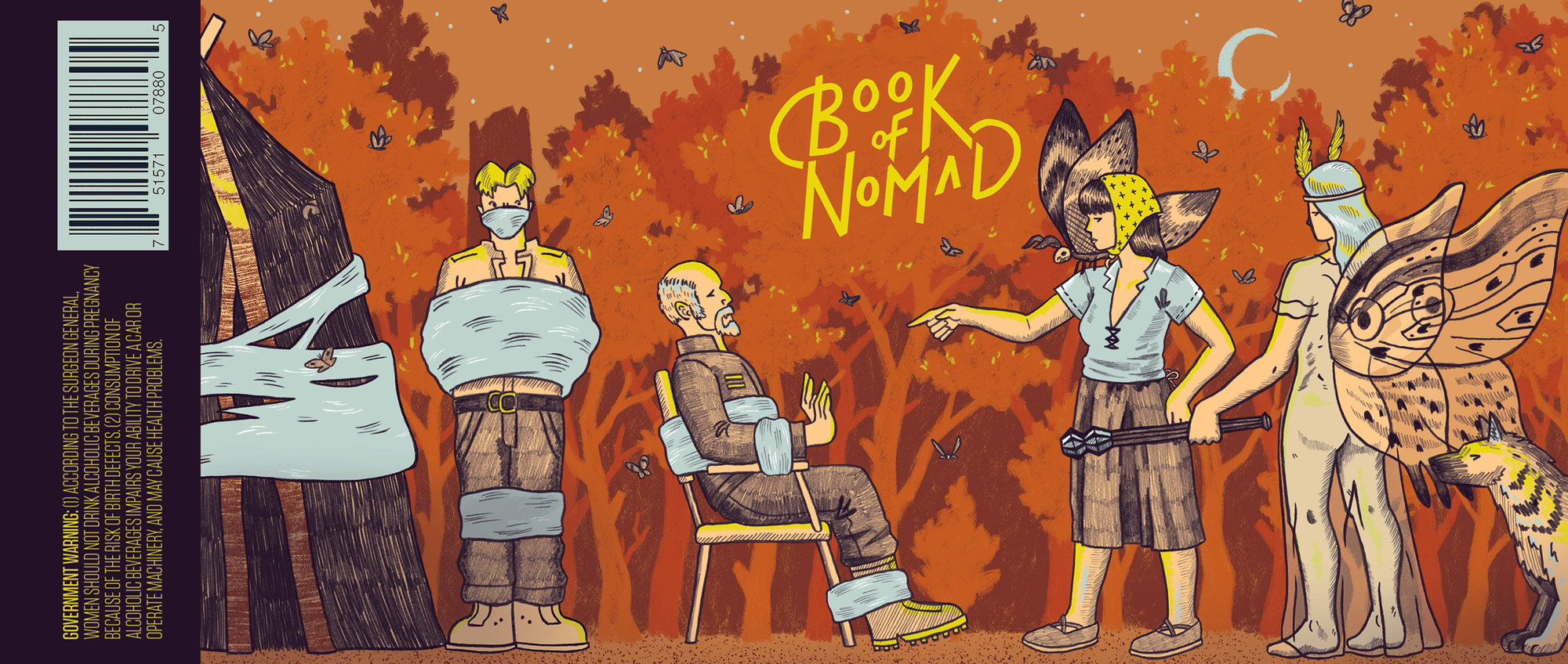 Graft Captive Audience | Book of Nomad beer Label Full Size