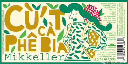 Mikkeller Cut Ca Phe Bia beer Label Full Size