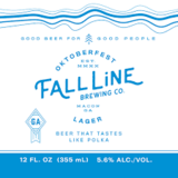 Fall Line Oktoberfest beer