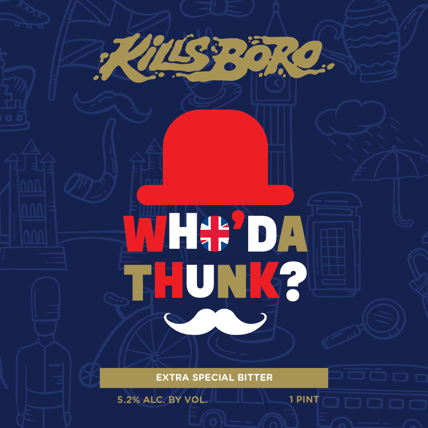 Kills Boro Whoda Thunk? beer Label Full Size