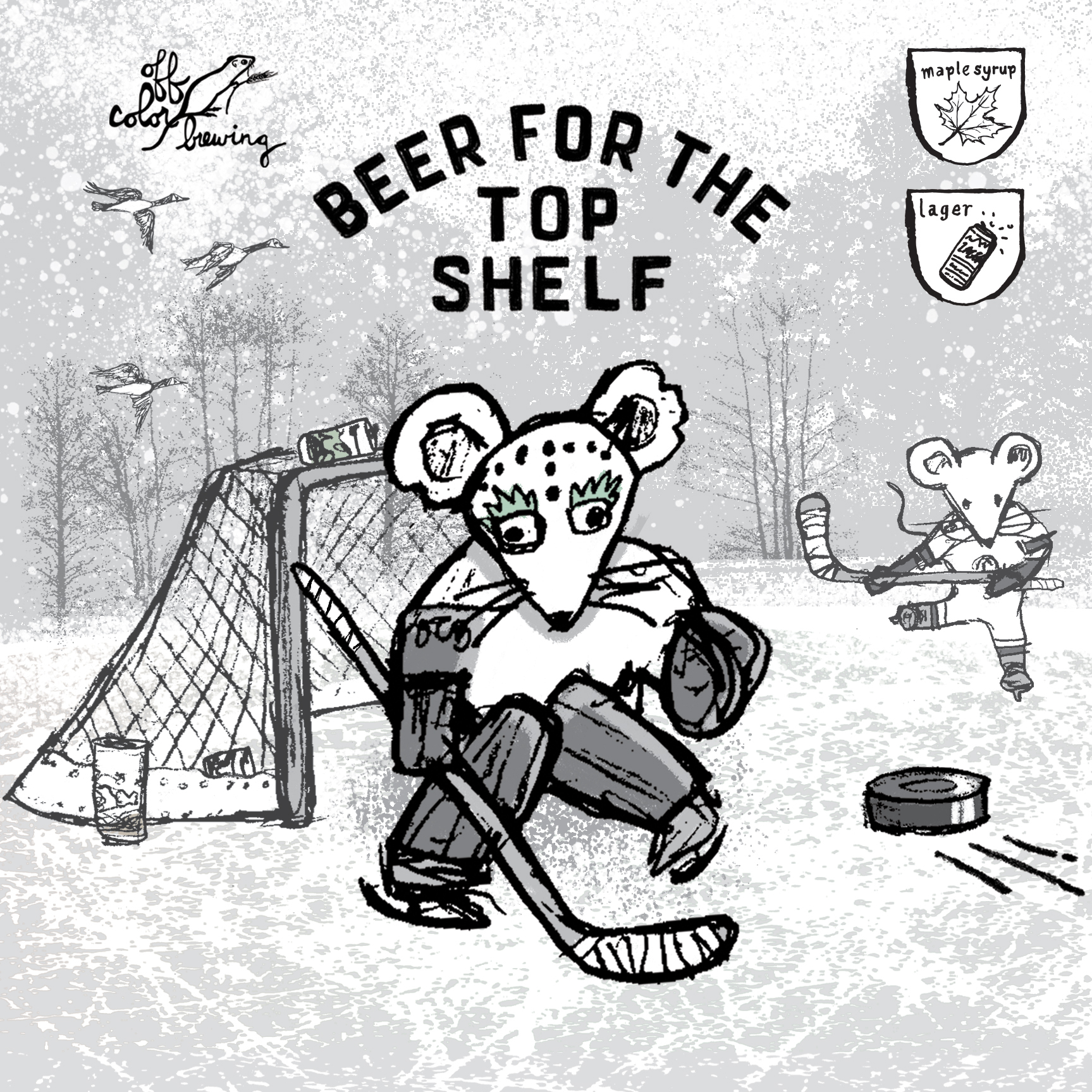 Off Color Beer For The Top Shelf beer Label Full Size