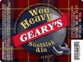 Gearys Wee Heavy beer Label Full Size