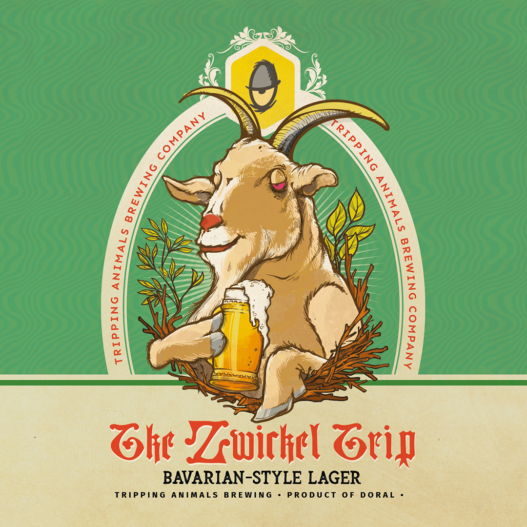 Tripping Animals The Zwickel Trip beer Label Full Size