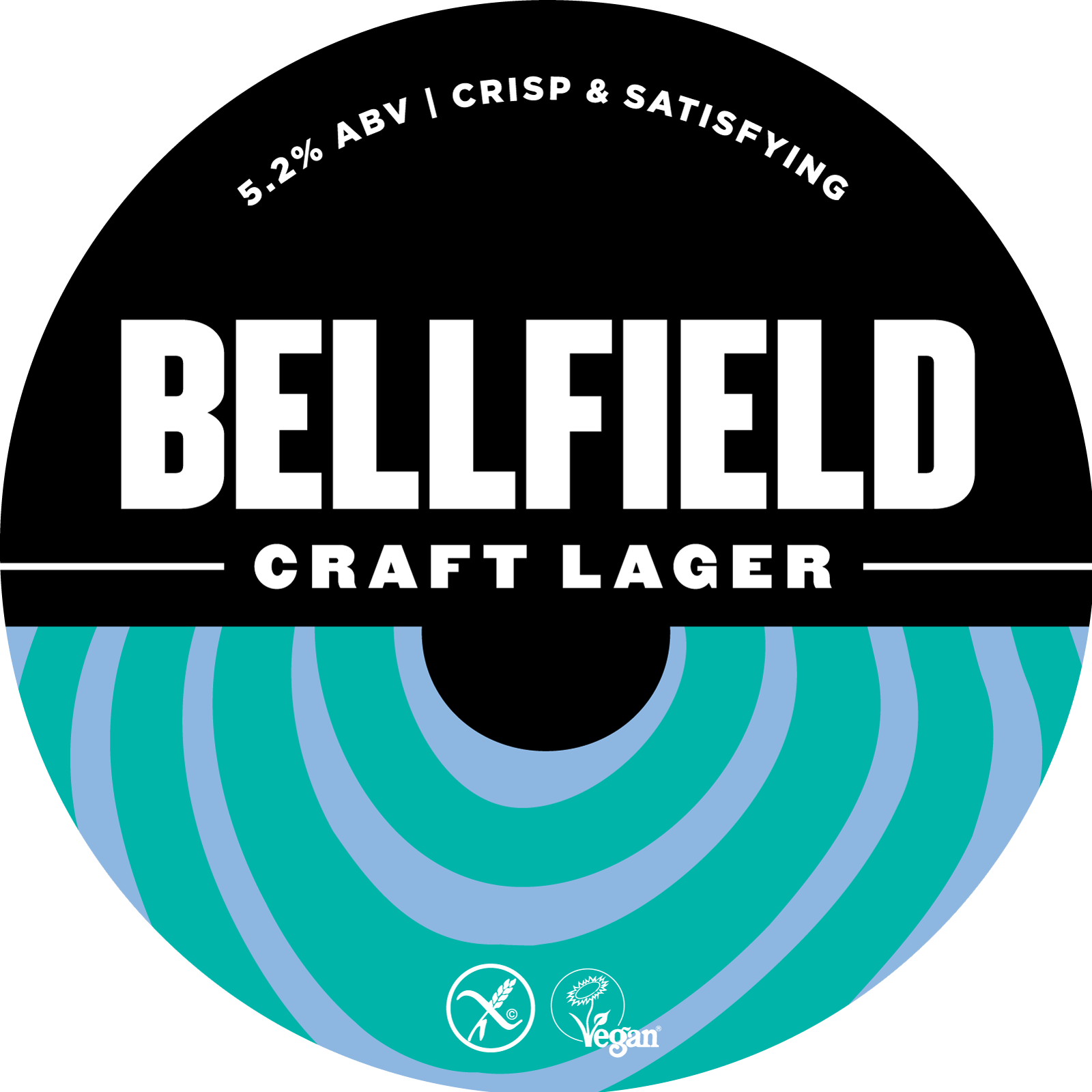 Bellfield Craft Lager beer Label Full Size