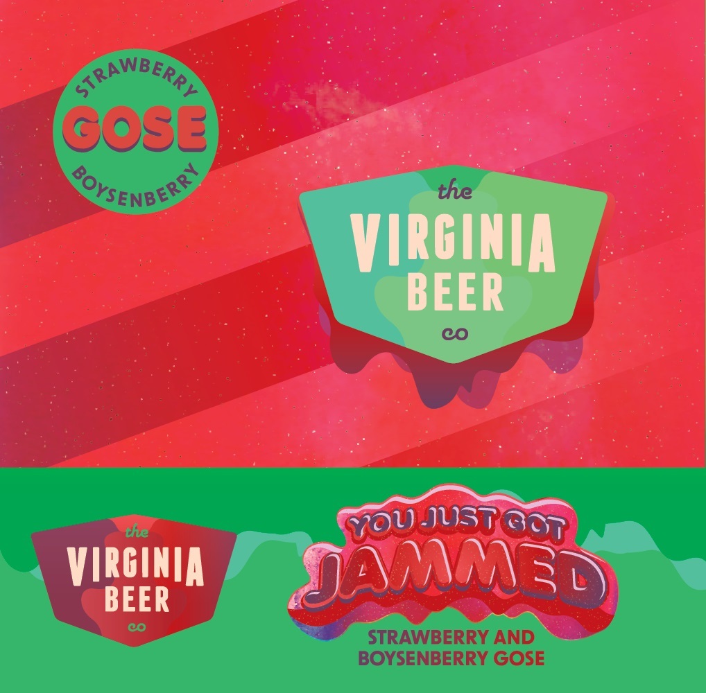Virginia Beer Co. You Just Got JAMMED beer Label Full Size