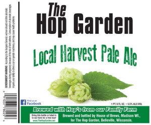 Hop Garden Local Harvest Pale Ale beer Label Full Size