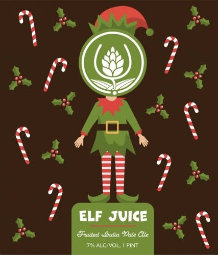 Source Elf Juice beer Label Full Size