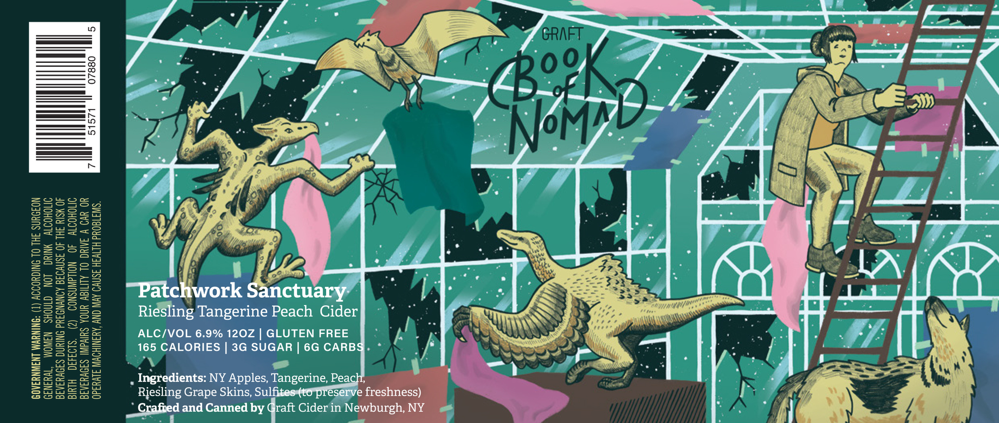 Graft Patchwork Sanctuary | Book of Nomad beer Label Full Size