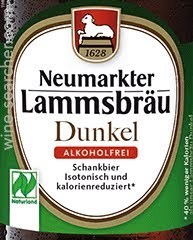Lammsbräu Organic Dunkel beer Label Full Size
