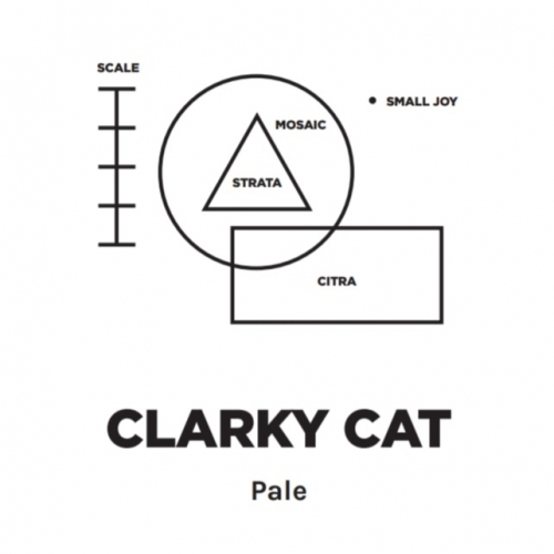 Pomona Island Clarky Cat beer Label Full Size