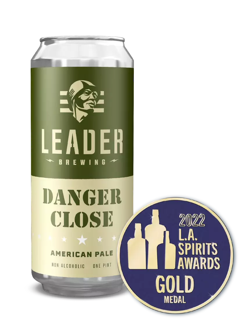 Leader Brewing Danger Close N/A beer Label Full Size