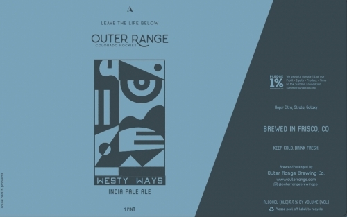 Outer Range Westy Ways beer Label Full Size