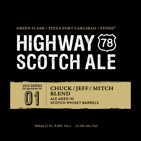 Stone Highway 78 Bourbon Barrel Aged beer Label Full Size